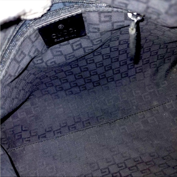 Gucci Shoulder Bag  Black Leather made in Italy 🇮🇹 - Picture 8 of 9